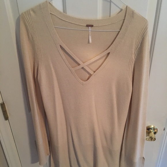Free People Sweaters - Free People Cream Sweater L